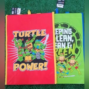 Teenage Mutant Ninja Turtles Laege Reusable Tote Bags!